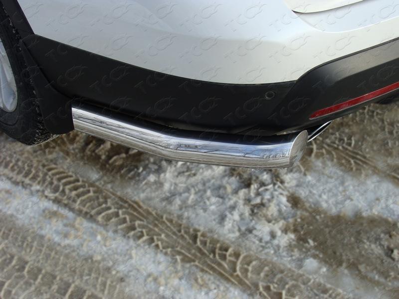 Защита задняя (уголки) 76,1 мм для автомобиля Ford Explorer 2012-2015 TCC Тюнинг арт. FOREXPL12-14