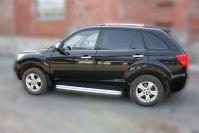 Пороги с площадкой D 60,3 для Lifan X60(Лифан Х60), ALFeco арт. X60-12.05