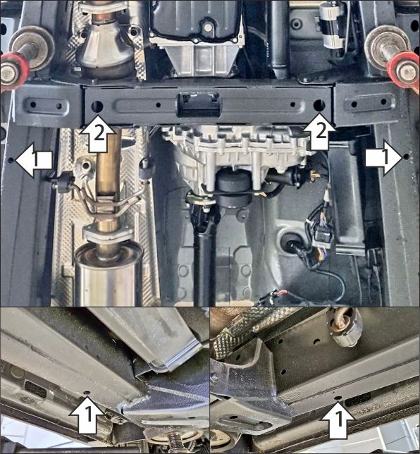 Защита стальная Мотодор (Раздаточная коробка), 2 мм,  KGM Rexton  2023- арт. 72807