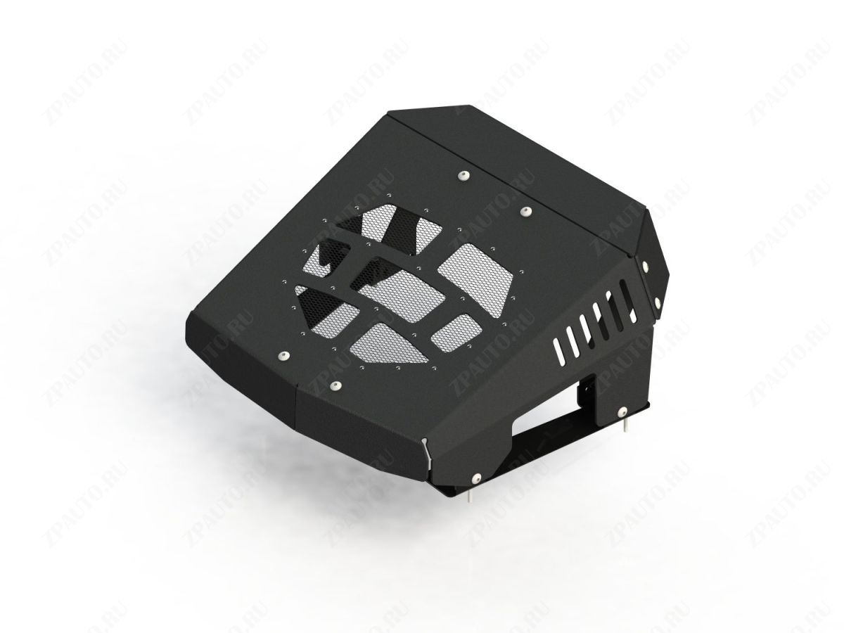 Вынос радиатора (черный) для CAN-AM Outlander Max G2 2017-19, алюминий 4 мм, STORM, арт. MP 0234 V2