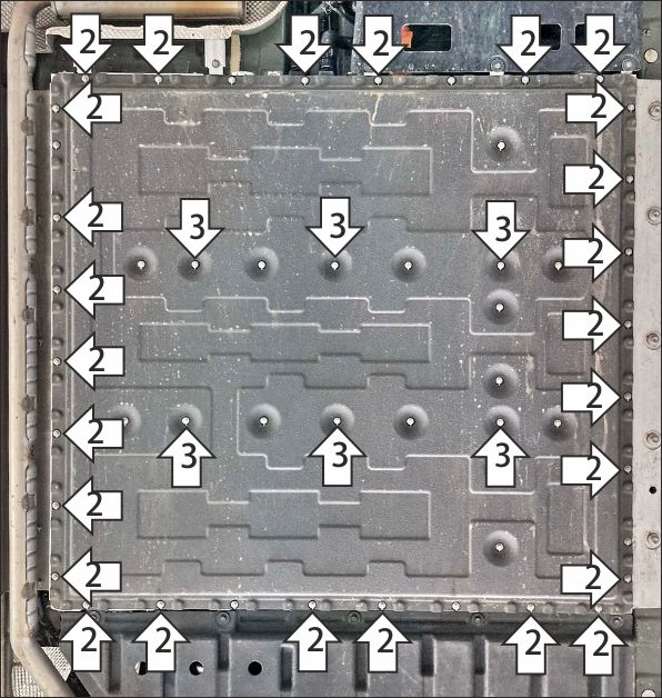 Защита алюминиевая Мотодор (Аккумуляторная батарея), 4 мм,  Voyah Free  2023- арт. 348603