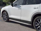 Пороги труба d57 с листом вариант 3 Mazda CX-5 2017, Русталь M5L-0027973, Slitkoff