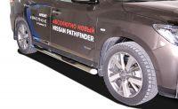 Пороги труба с проступью d76 для Nissan Pathfinder 2014, NPF.15.93, Россия