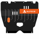 Защита  картера и КПП Peugeot 206 (sedan) 2006-2009 V-all , ALFeco, сталь 2мм, арт. ALF1702st
