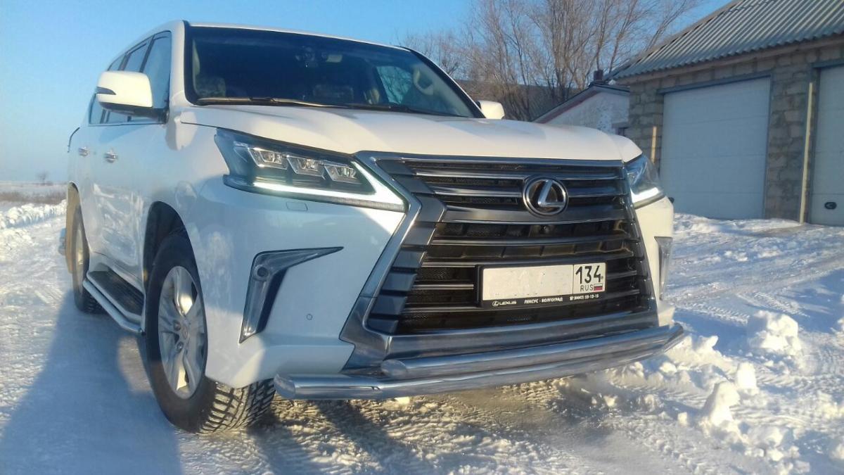Защита переднего бампера  для автомобиля LEXUS LX 450 2016, Россия LLX.450.16.03
