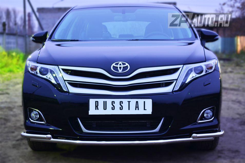 Защита переднего бампера d42/42 уголки для Toyota Venza 2013, Slitkoff TVZ-001476