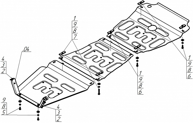 Ковер багажный модельный (высокий борт) для BMW X3 (F25) (2010-17) , Элерон, арт. 72403