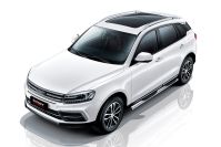 Защита порогов d76 с проступями Zotye Coupa (2013-2023) Black Edition, Slitkoff, арт. ZOTCOP-004BE