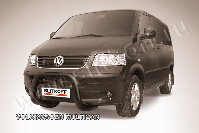 Кенгурятник d76 низкий мини черный Volkswagen Multivan (2003-2015) , Slitkoff, арт. VWM001B