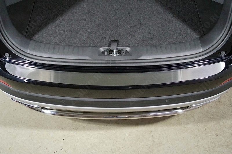 Накладка на задний бампер (лист шлифованный) Changan CS55 2WD 1.5T 2022- арт. CHANCS5522-04