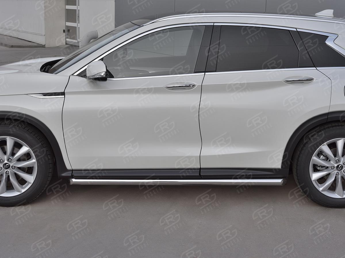 Пороги труба d57  для автомобиля Infiniti QX50 2018, Slitkoff IQX5T-0030831