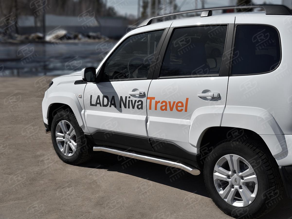 LADA NIVA TRAVEL 2021- Пороги труба d57 секции (вариант 1) LNTT-0035571
