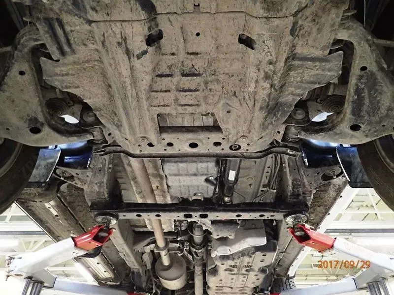 Защита КПП для TOYOTA Hilux  2015 - 2020 -, V-2,4TD МТ; 2,8TD АТ, Sheriff, сталь 2,5 мм, арт. 24.2934 V1