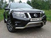 Защита передняя (кенгурин с решеткой) 60,3 /12 мм для автомобиля Nissan Terrano 2014-, TCC Тюнинг NISTER14-11