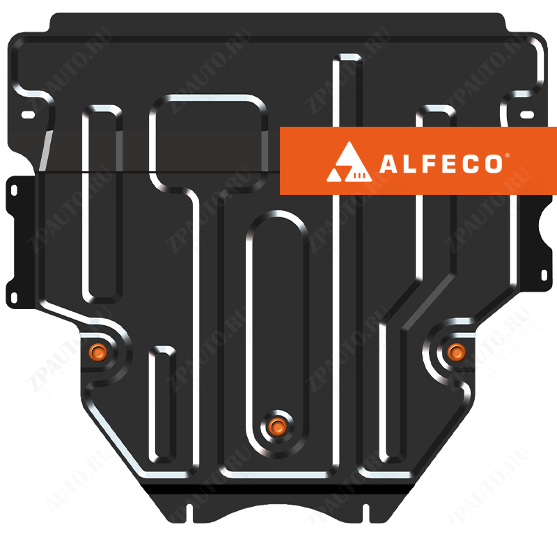 Защита  картера и КПП Mazda 3 2008-2013 V-1,6 , ALFeco, сталь 2мм, арт. ALF1309st