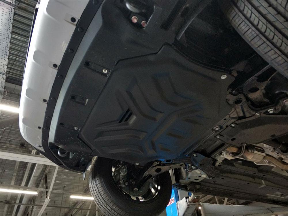 КОМПОЗИТНАЯ ЗАЩИТА КАРТЕРА ДВИГАТЕЛЯ И КПП MITSUBISHI ECLIPSE CROSS V-ВСЕ (2017-) (6 ММ), арт.14.27K