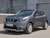 Защита переднего бампера d42/42 Nissan Qashqai 2015 SPB, Slitkoff NQAZ-002306