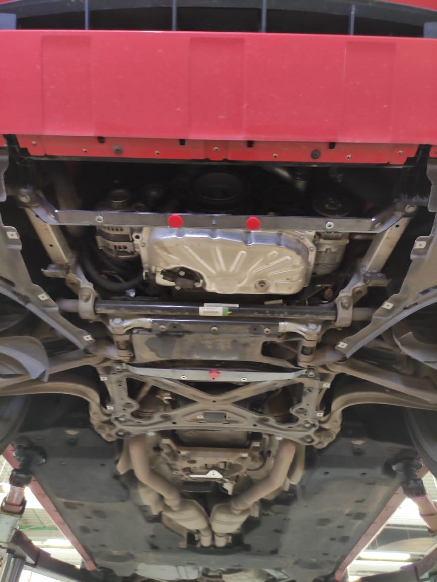 КОМПОЗИТНАЯ ЗАЩИТА КАРТЕРА ДВИГАТЕЛЯ, КПП и РК PORSCHE CAYENNE V-3.0 бензин (2017-2020) (8 ММ), арт.36.05K