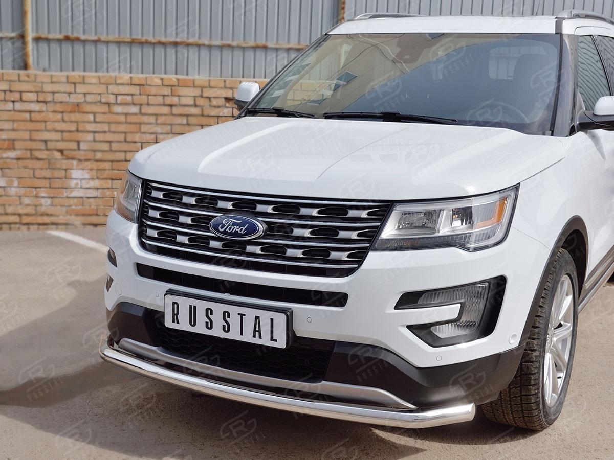 Защита переднего бампера d57 для Ford Explorer 2015, Slitkoff FEZ-002657
