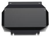 Защита картера АвтоБроня (часть 1) для Mitsubishi Delica IV (V - 2.8D) 1994-2007, сталь 1.8 мм, с крепежом, 111.04022.1