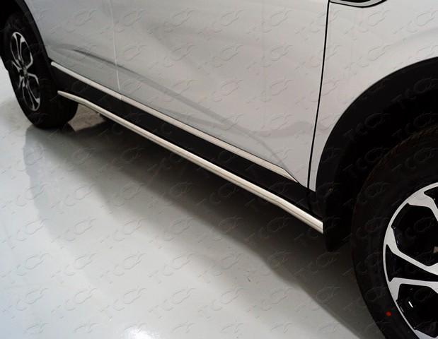 Пороги труба 42,4 мм для автомобиля Renault Arkana 2019- TCC Тюнинг арт. RENARK19-17