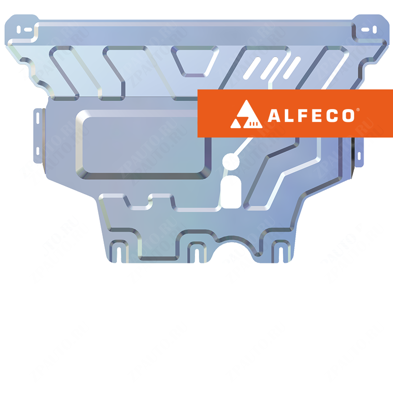 Защита  картера и КПП Jetta VS7 2019- V-all , ALFeco, алюминий 4мм, арт. ALF6501al