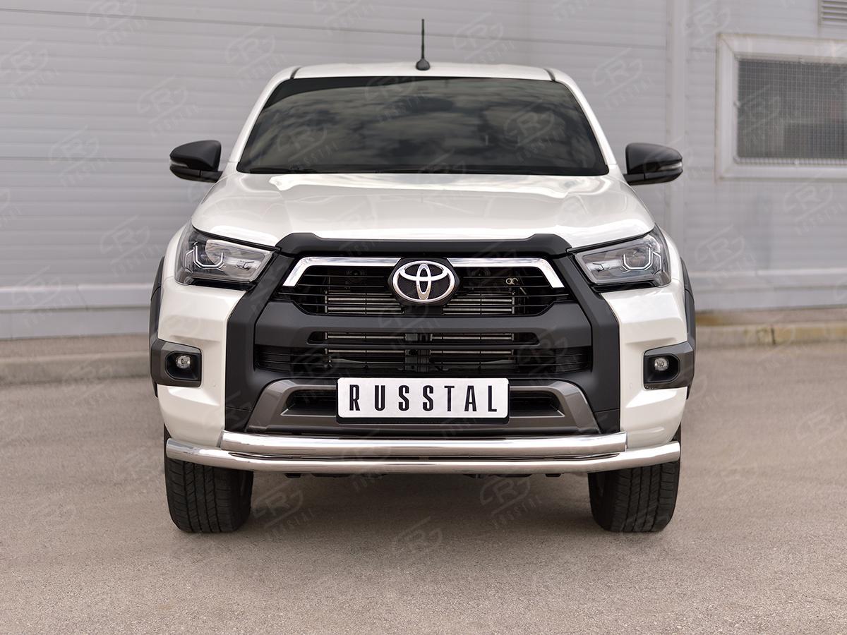 TOYOTA HILUX BLACK ONYX 2020- Защита переднего бампера d57 секции-d57 секции THBOZ-003510