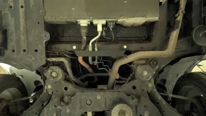 Защита контура охлаждения батареи для BYD Tang  2021 - V-1.5T CVT FWD, Sheriff, алюминий AL 4 мм, арт. 28.6439