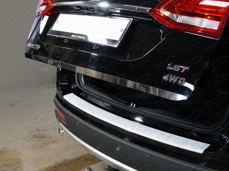 Накладка на заднюю дверь (лист зеркальный) для автомобиля Haval H6 2015- TCC Тюнинг арт. HAVH615-01