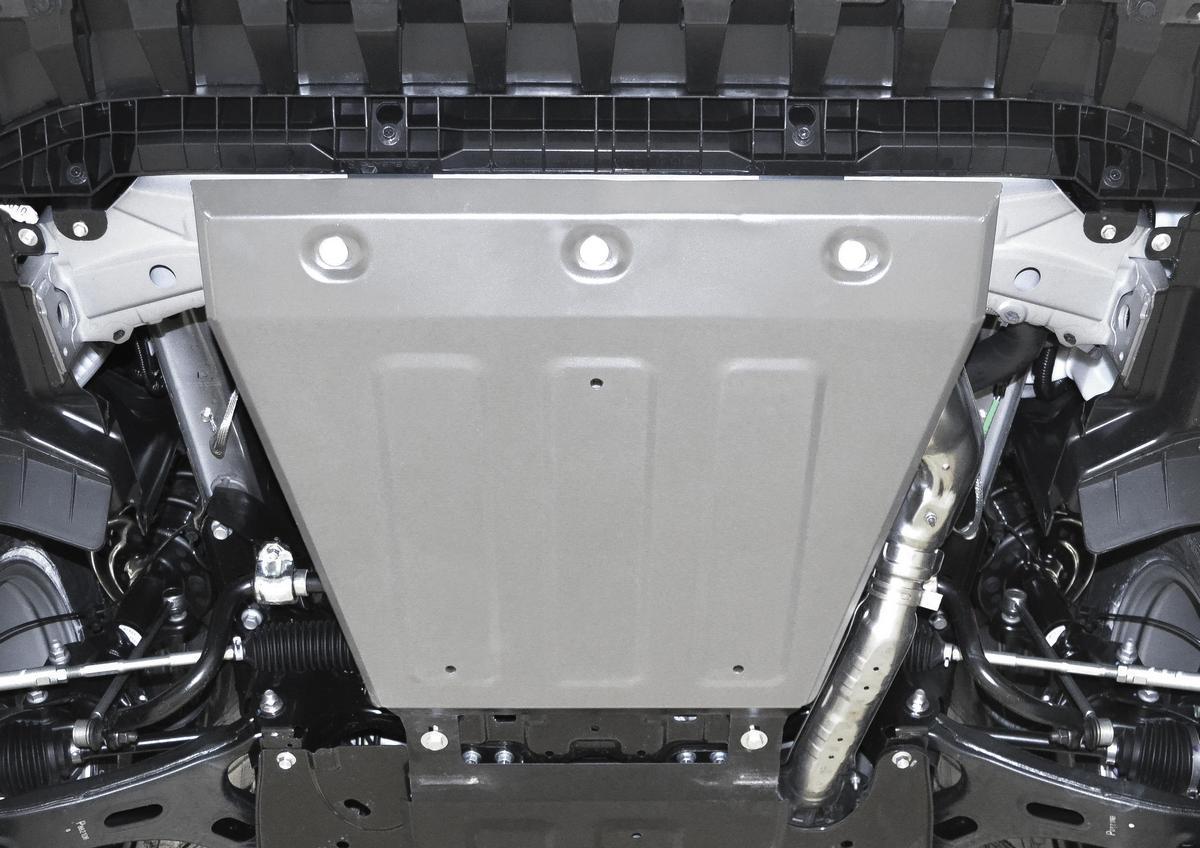 Защита картера Rival для Subaru XV II 4WD 2017-н.в., штампованная, алюминий 4 мм, с крепежом, 333.5432.1