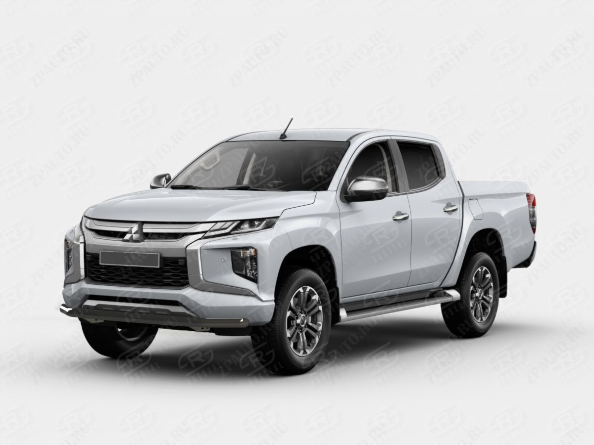 MITSUBISHI L200 2019- Защита переднего бампера d57 секции black ML2Z-003261CH