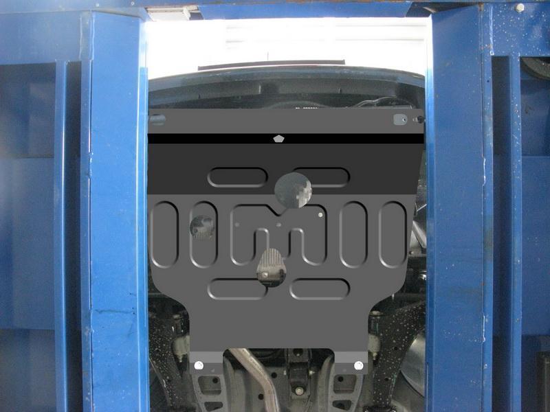 Защита стальная Мотодор (Двигатель, Коробка переключения передач), 2 мм, Сталь для Chevrolet Lanos 2005-2009 арт. 73026