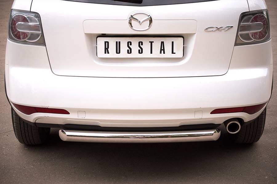 Защита заднего бампера d76 для Mazda CX-7 2010, Slitkoff MC7Z-000647