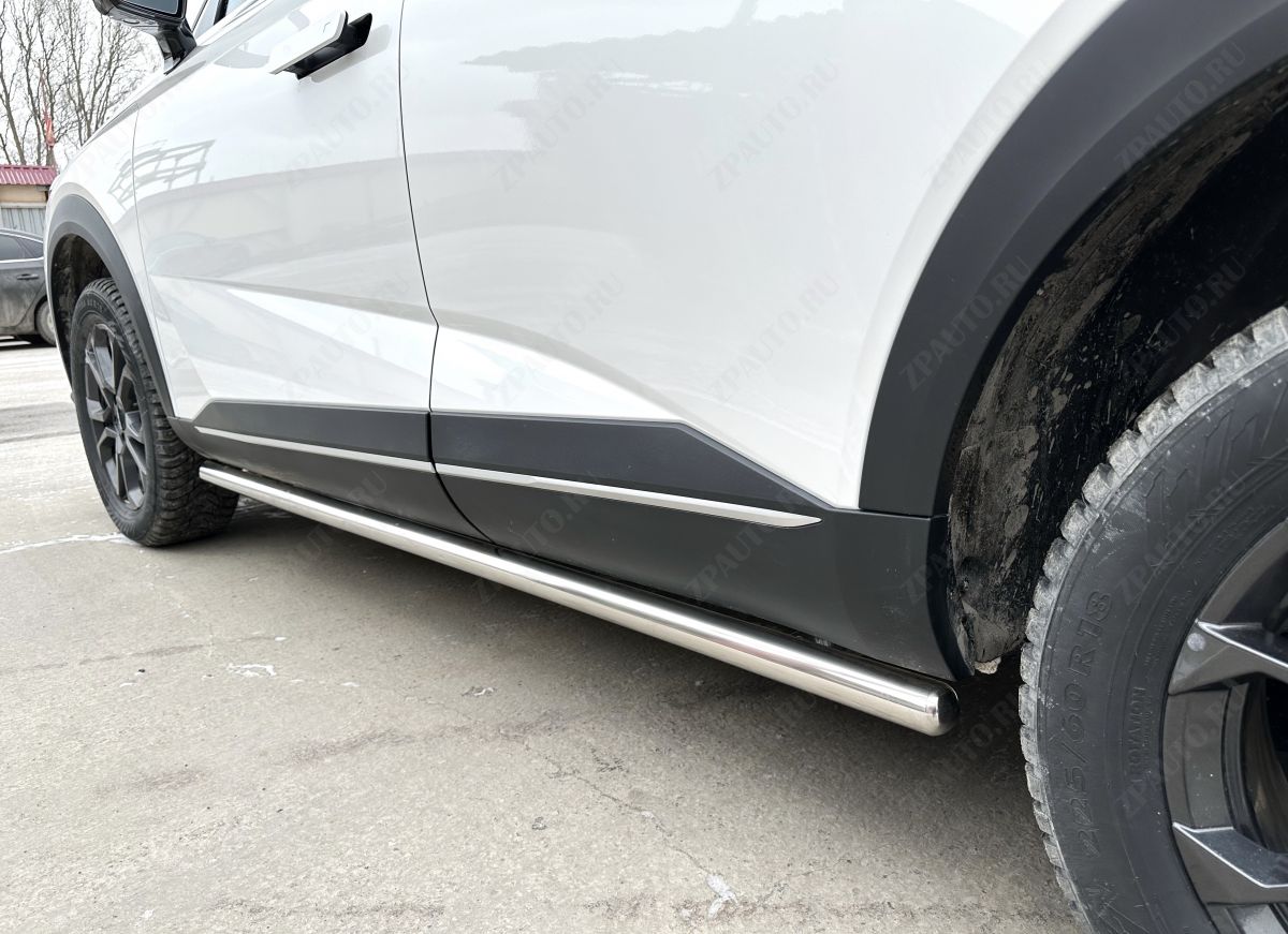 Защита  штатного порога  для автомобиля Haval HAVAL F7 2024 арт. GWF7.24.32