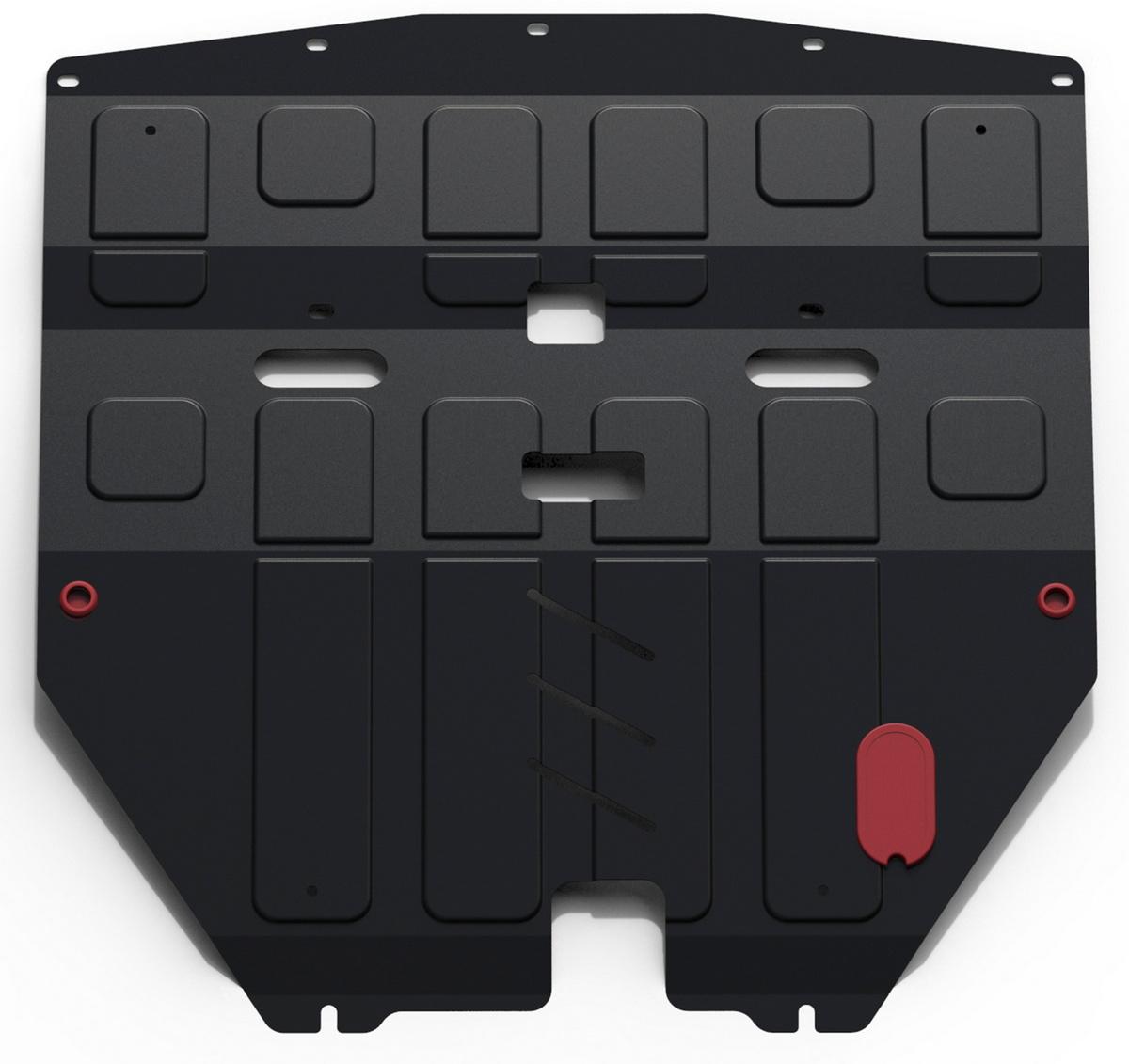 Защита картера и КПП АвтоБроня для Nissan Teana I (V - 3.5) 2003-2008, штампованная, сталь 1.8 мм, с крепежом, 111.04133.1