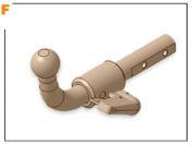 ТСУ для PEUGEOT 5008 2009-2010,2010-2017/CITROEN C4 Picasso/Grand Picasso 2006-2011,2011-2013, тип шара: F, Aragon, арт. E1220AS