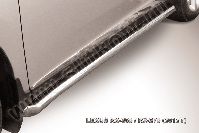 Защита порогов d76 труба с гибами Lexus RX-350 RX-270 (2012-2015) , Slitkoff, арт. LRX35-12.006