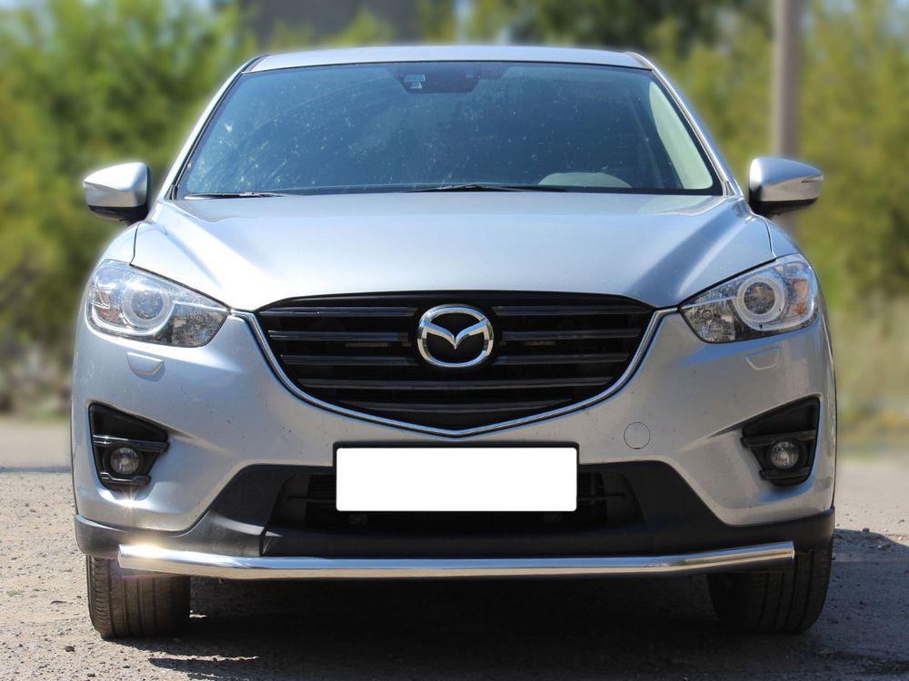 Защита переднего бампера одинарная d-53 для Mazda CX-5 2015, Технотек MCX515_1.2
