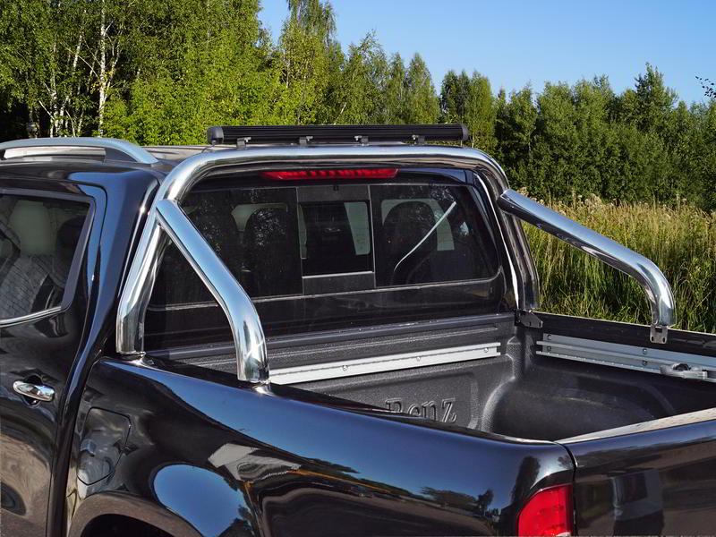 Защита кузова 76,1 мм со светодиодной фарой (только для кузова) для автомобиля Mercedes-Benz X-Class 2018-, TCC Тюнинг MERXCL18-32