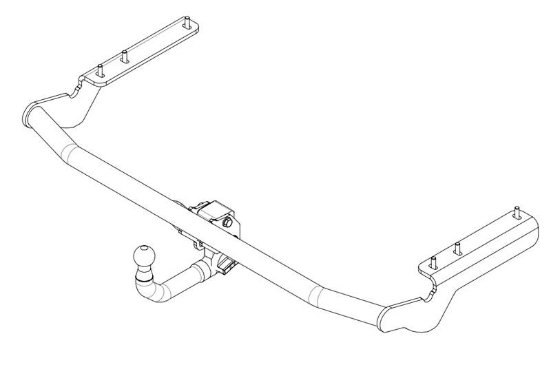 Фаркоп тсу Baltex на Toyota Venza 13-16, 24.2558.32