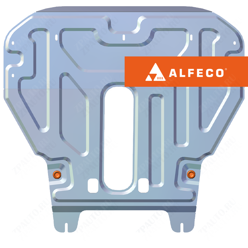 Защита  картера и КПП Chery Tiggo 2 2017- 2020 V-1,5 , ALFeco, алюминий 4мм, арт. ALF0217al