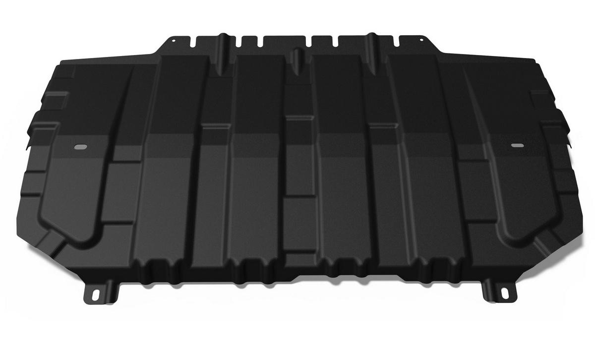 Защита картера и КПП Rival для Mazda 3 BM 2013-2018, сталь 1.5 мм, с крепежом, штампованная, 111.3825.1