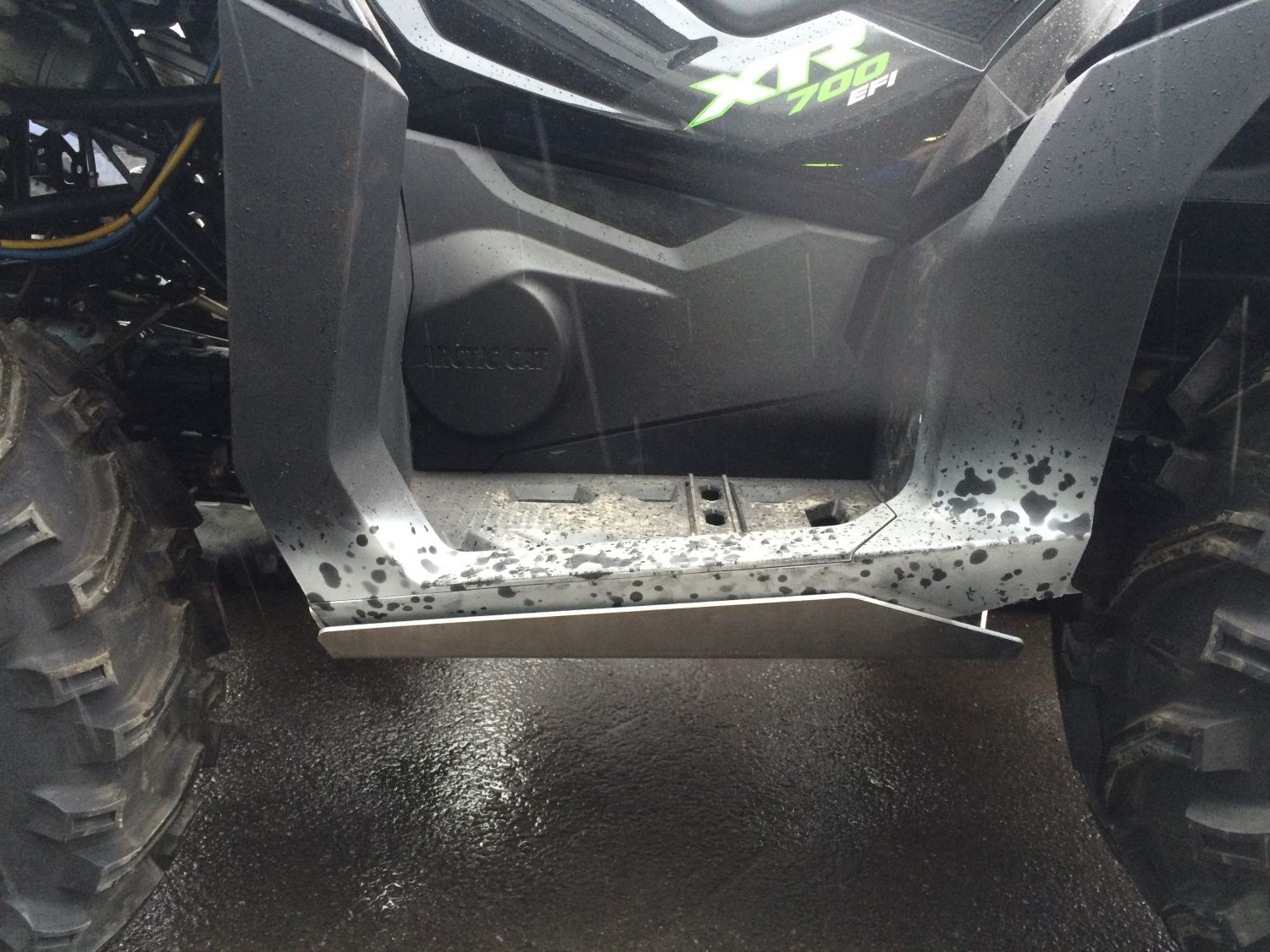Защита порогов для ARCTIC CAT 700 XR Limited 2015 -, алюминий 4 мм, STORM, арт. 3071