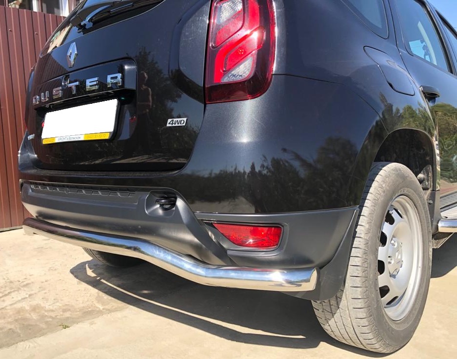 Защита заднего бампера волна для автомобиля Renault Duster арт. RD.17.11-1