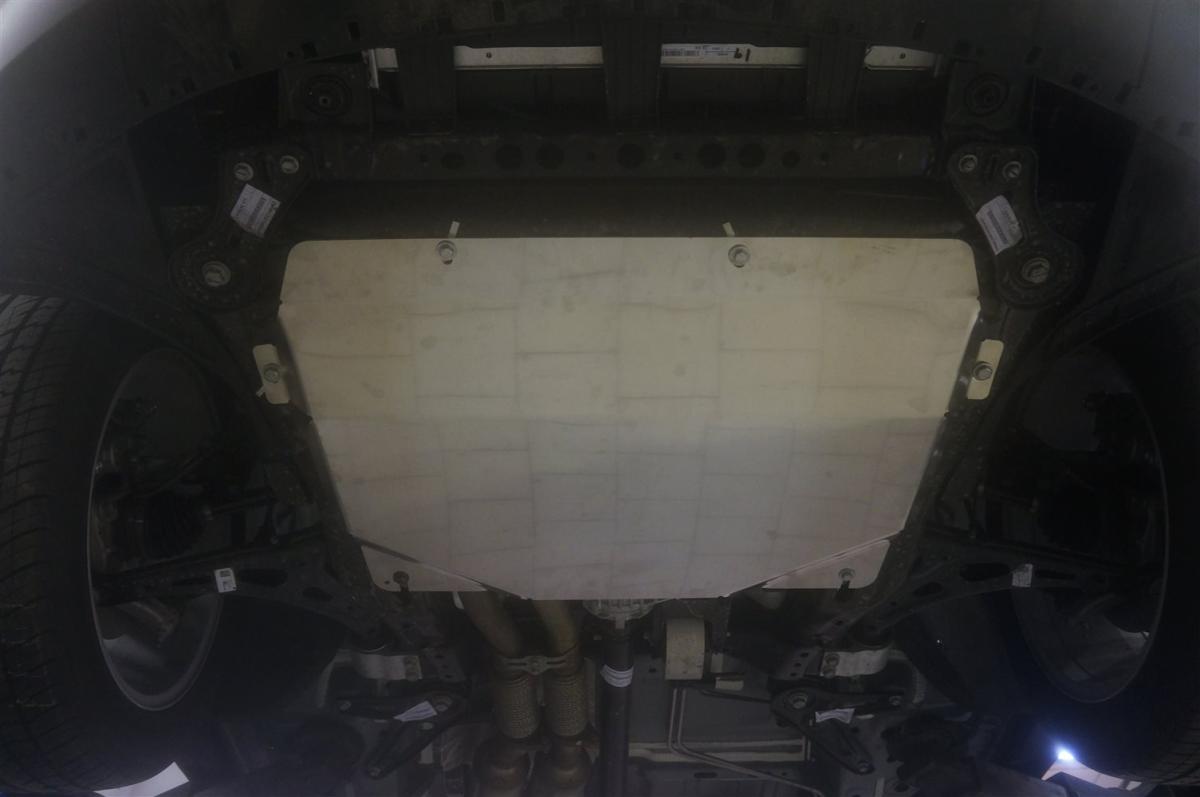 04.31ABC ЗАЩИТА КАРТЕРА ДВИГАТЕЛЯ И КПП CADILLAC XT5, V-ВСЕ, КПП-ВСЕ, 4Х2, 4Х4 (2016-) (АЛЮМИНИЙ 4 ММ)