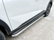 Пороги с накладным листом для автомобиля Haval HAVAL F7 2024 арт. GWF7.24.41