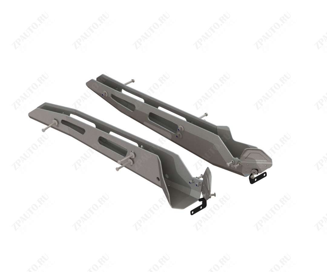 Защита задних рычагов для POLARIS RZR XP Turbo S 2018 -, алюминий 4 мм, STORM, арт. 3932