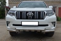 Защита переднего бампера (G) для автомобиля Toyota Land Cruiser Prado 150    2017 арт. TLCP150.17.05-1