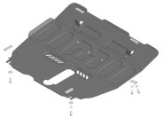 Защита стальная Мотодор (Двигатель, Коробка переключения передач), 2 мм,  для Changan Cs75 Plus  2023- арт. 77211