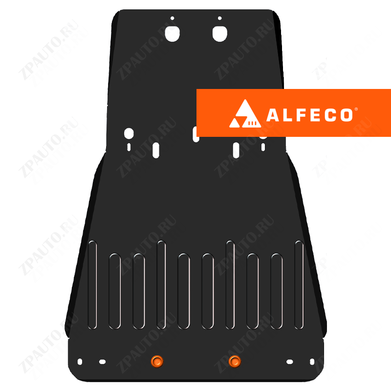 Защита  картера и КПП (установка невозможна без ALF1205st) Toyota Land Cruiser 200 (J200) 2008-2015 V-all , ALFeco, сталь 2мм, арт. ALF1206st